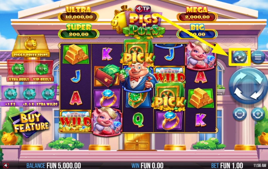 4TP Pigs N Pots USE AUTOMATED SPINS.