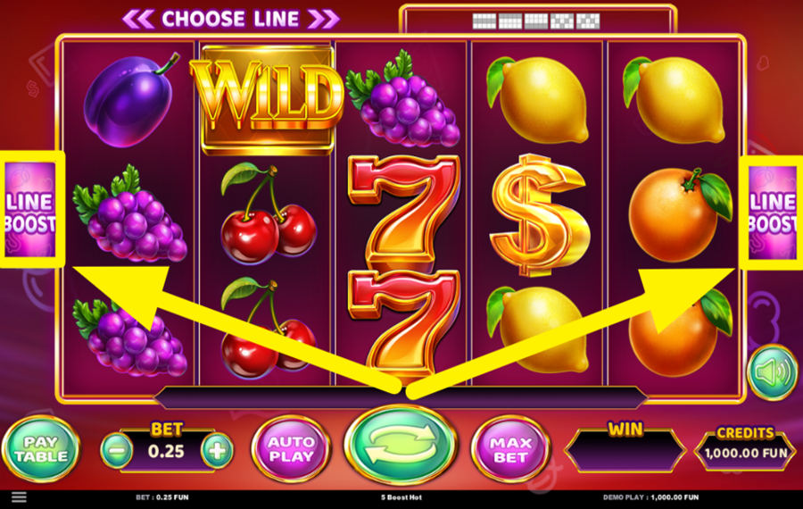 5 Boost Hot ВКЛЮЧИТЕ LINE BOOST.