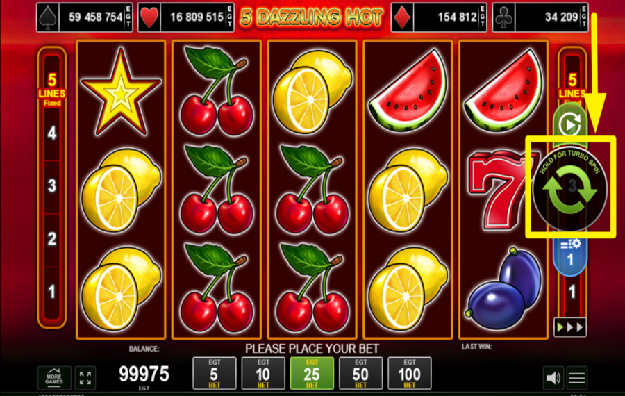 5 Dazzling Hot SPIN THE REELS.