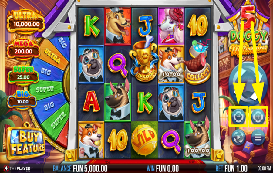 5 Doggy Millionaires PLATZIEREN SIE IHRE WETTE.