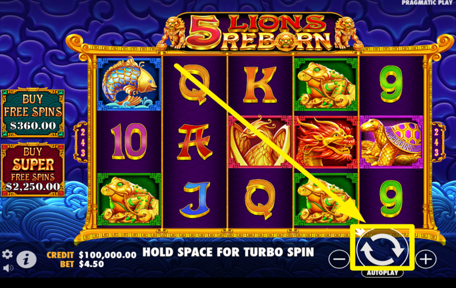 5 Lions Reborn DREHEN FÜR DEN ERFOLG!