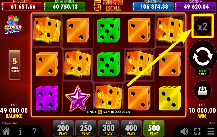 5 Super Roll TEST YOUR FORTUNE.