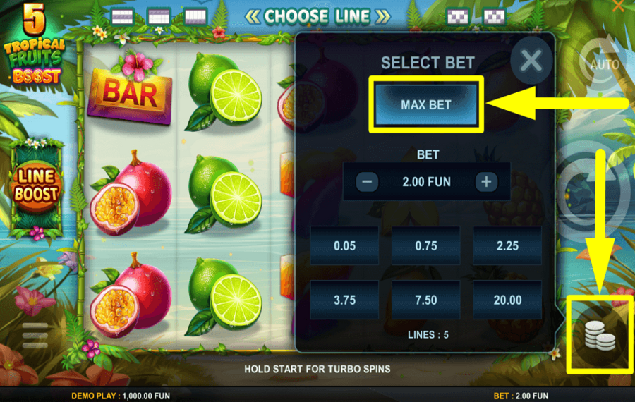 5 Tropical Fruits Boost COMPROMISO DE CRÉDITOS MÁXIMOS.