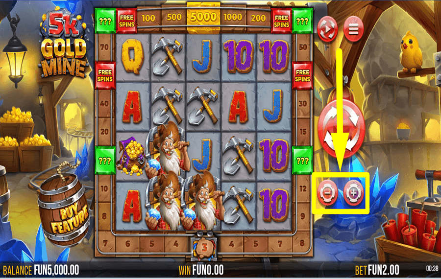 5K Gold Mine FISSA LA POSTA IN GIOCO.