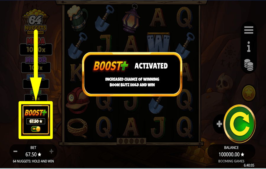 64 Nuggets Hold and Win AUGMENTER LES CHANCES.