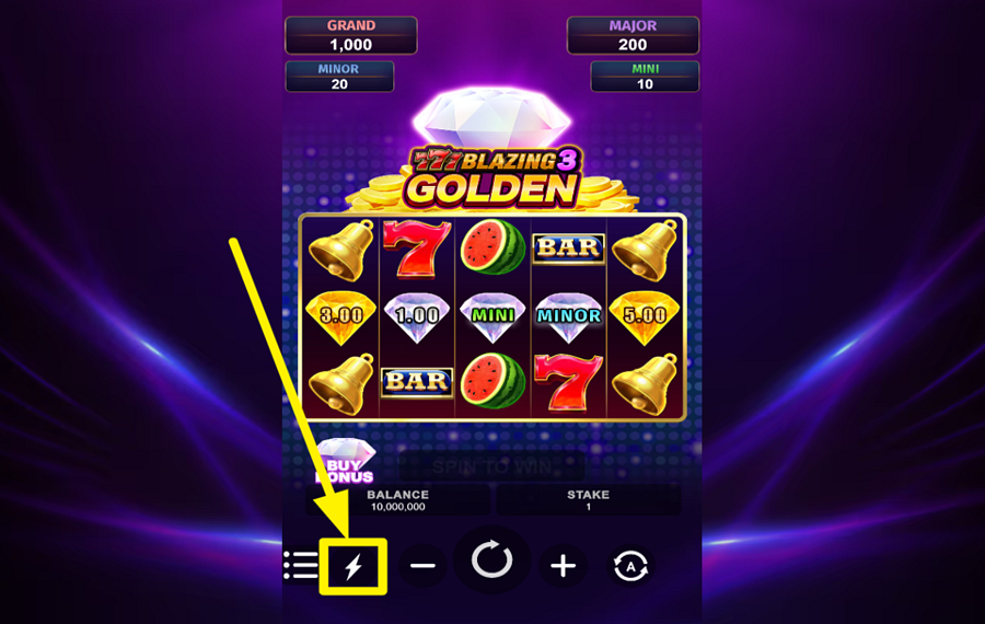 777 Blazing 3 Golden ACELERA LOS GIROS.