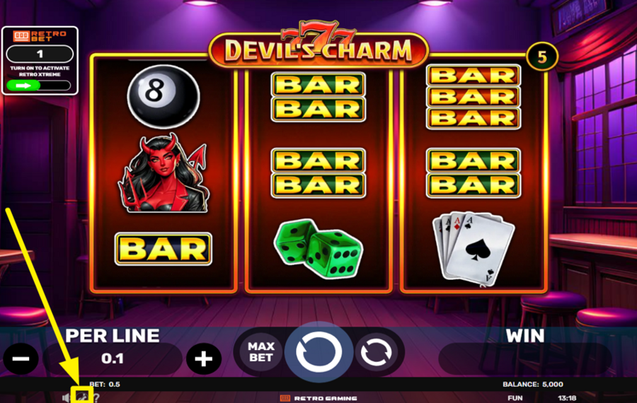 777 Devils Charm AMP UP THE GAME.