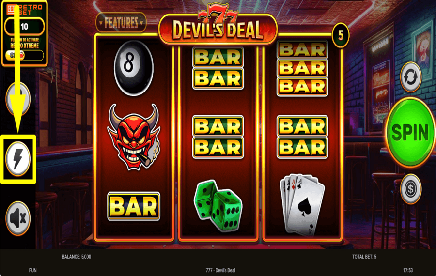 777 Devils Deal BESCHLEUNIGEN SIE DAS TEMPO.