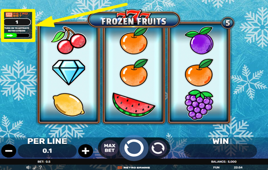 777 Frozen Fruits ACTIVEZ LE PARI RÉTRO.