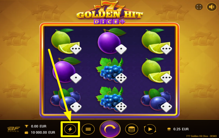 777 Golden Hit Dice CHANGE THE SPEED.