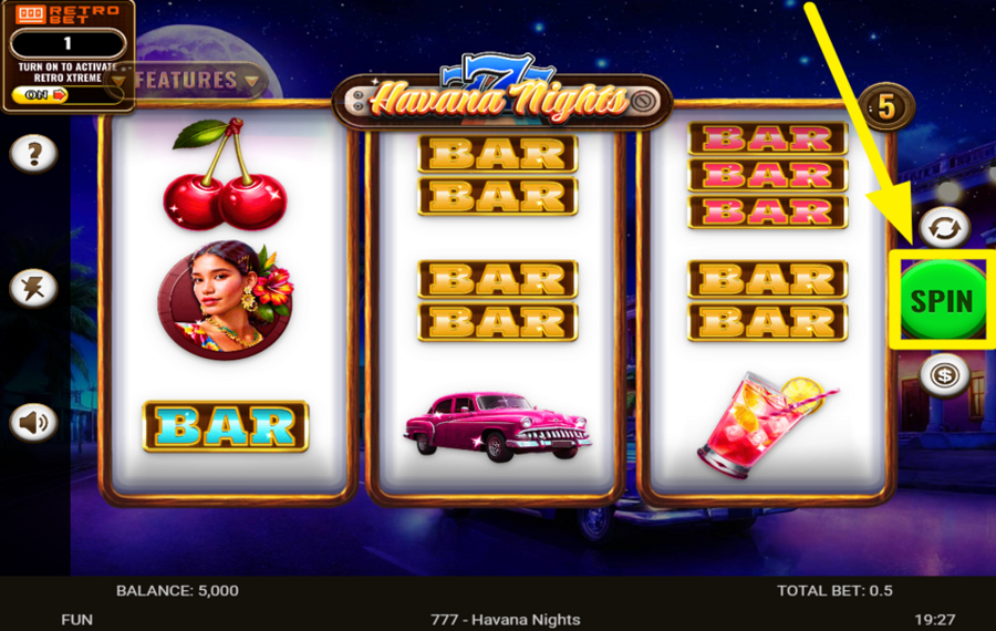 777 Havana Nights TOURNEZ POUR LA VICTOIRE !