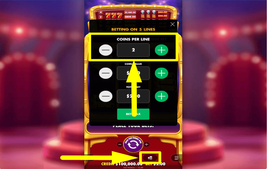 777 Rush SELECT YOUR COINS.