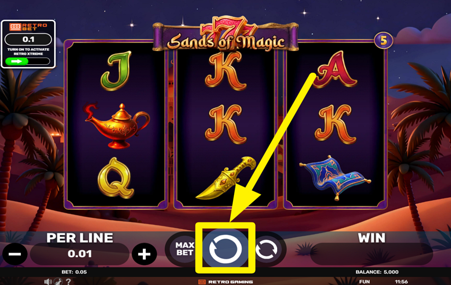 777 Sands of Magic EMBARK ON YOUR GAME!