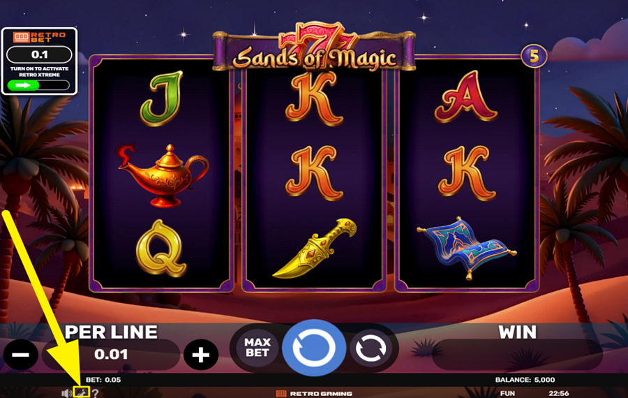 777 Sands of Magic UNLEASH TURBO CHARGE.