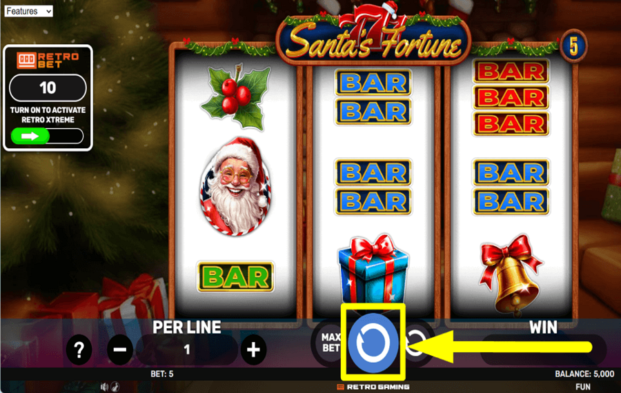 777 Santas Fortune AIM FOR REWARDS.