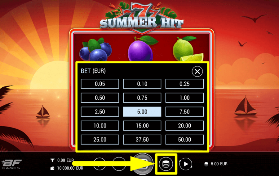 777 Summer Hit DETERMINE YOUR WAGER.