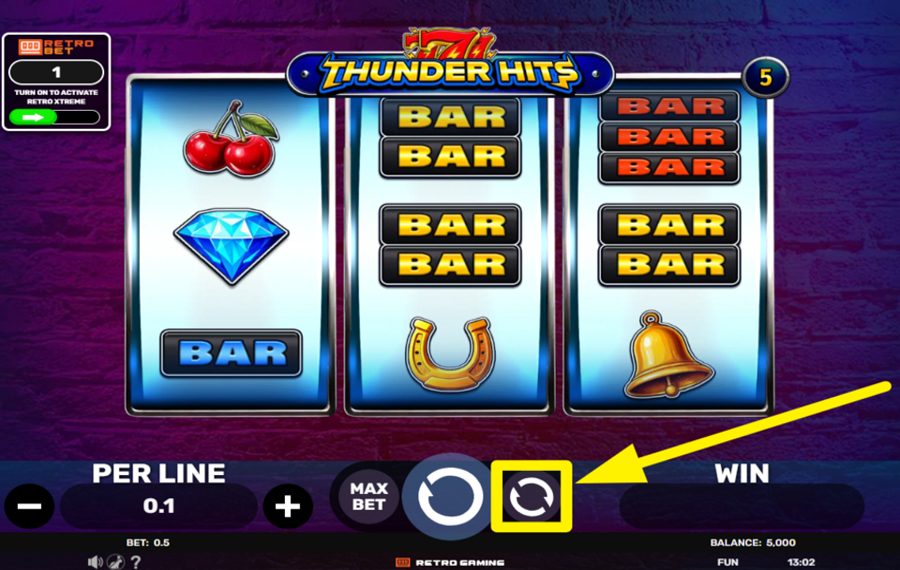 777 Thunder Hits USE THE AUTOPLAY FEATURE.