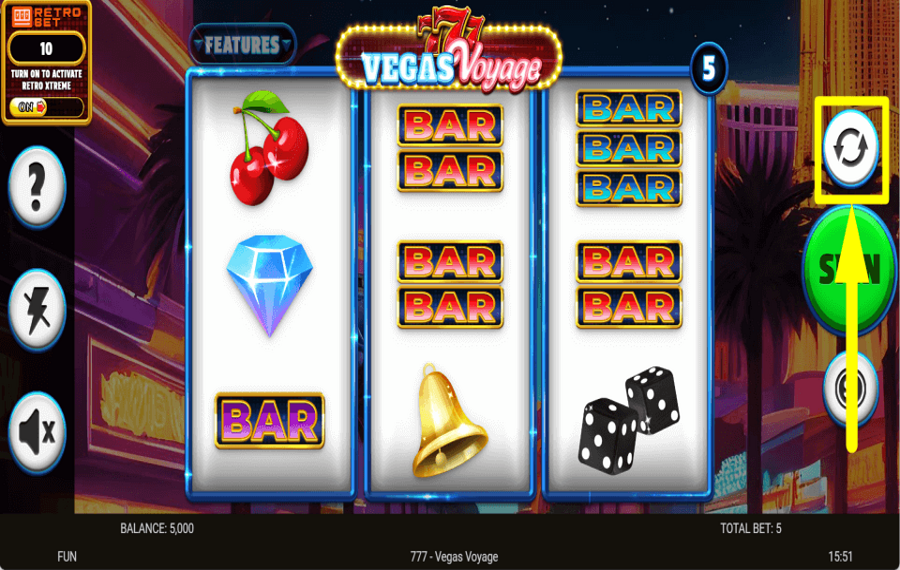 777 Vegas Voyage PROCÉDER AUTOMATIQUEMENT.