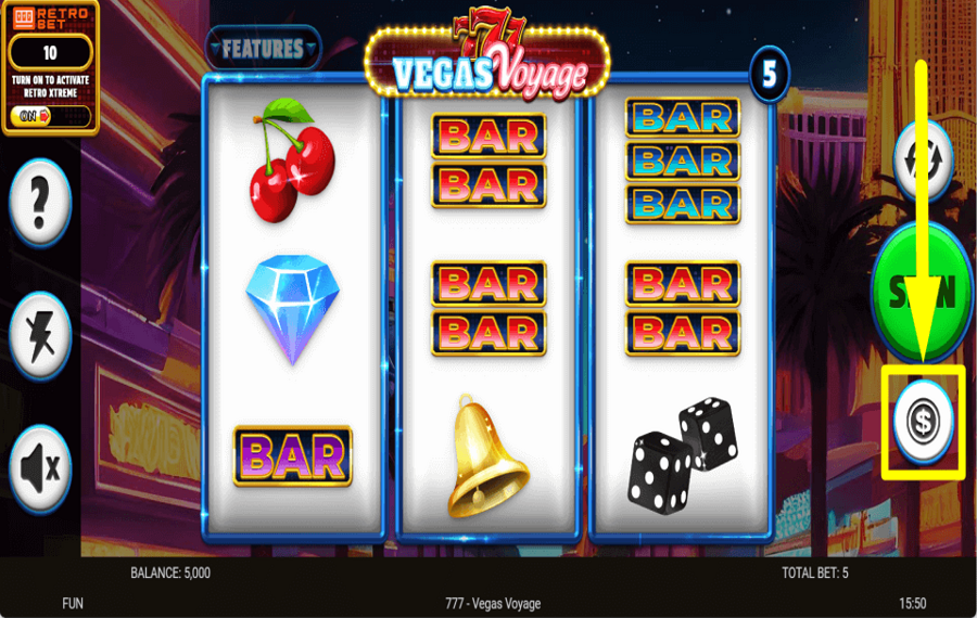777 Vegas Voyage FAITES VOTRE PARI.