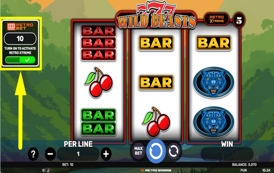 777 Wild Beasts Setzen Sie mehr Credits ein.