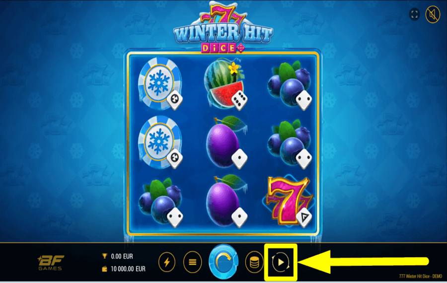 777 Winter Hit Dice USE AUTOPLAY.