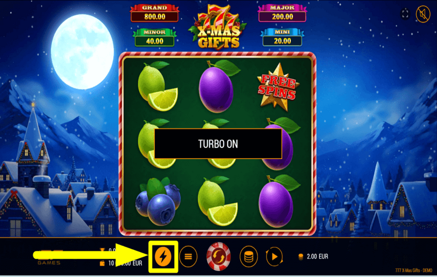 777 XMas Gifts USE TURBO MODE.