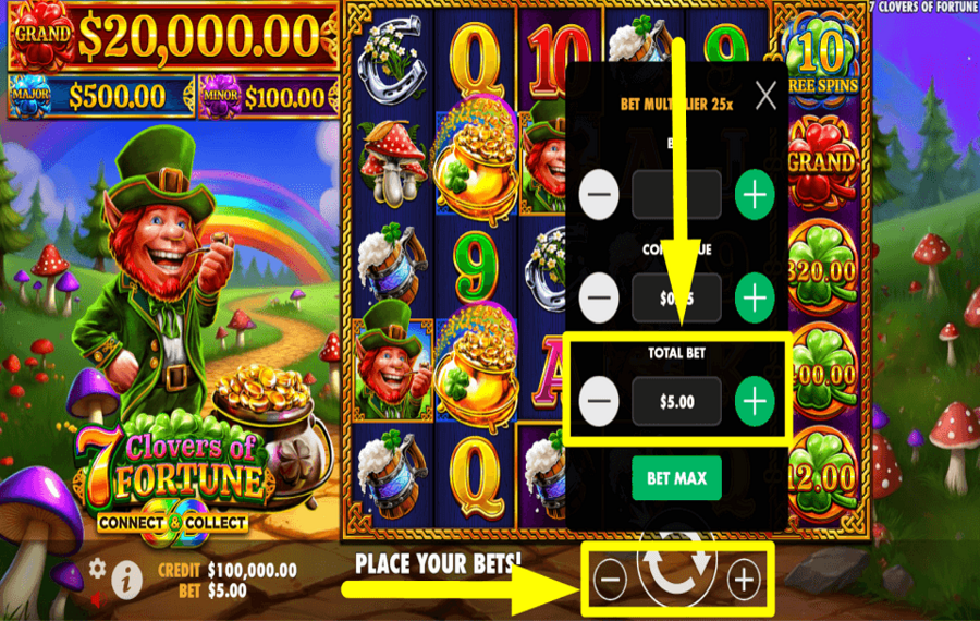 7 Clovers of Fortune GUARDE SU APUESTA TOTAL.