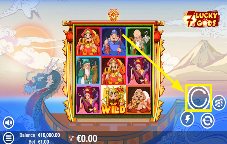 7 Lucky Gods BEGINNEN SIE MIT IHREM SPIEL.