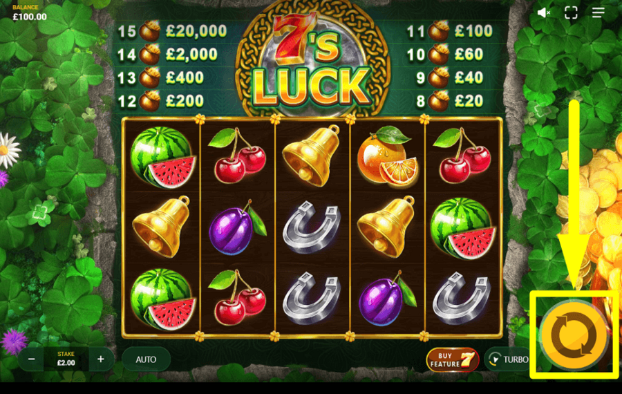 7s Luck ВРАЩАЙТЕСЬ И ПОЛУЧАЙТЕ НАГРАДЫ.