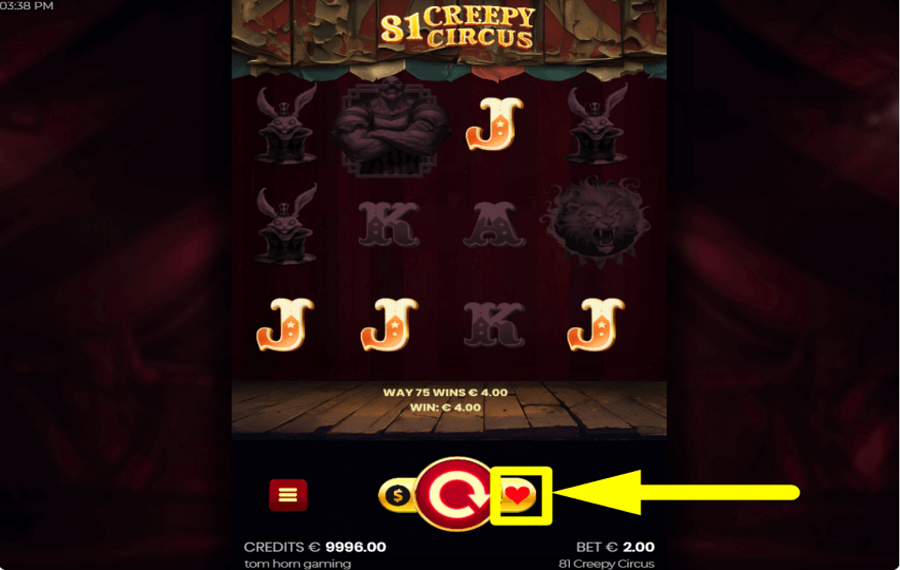 81 Creepy Circus CONSIDER GAMBLING.