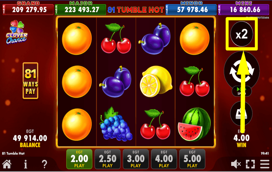 81 Tumble Hot Clover Chance ACEPTA EL RIESGO.