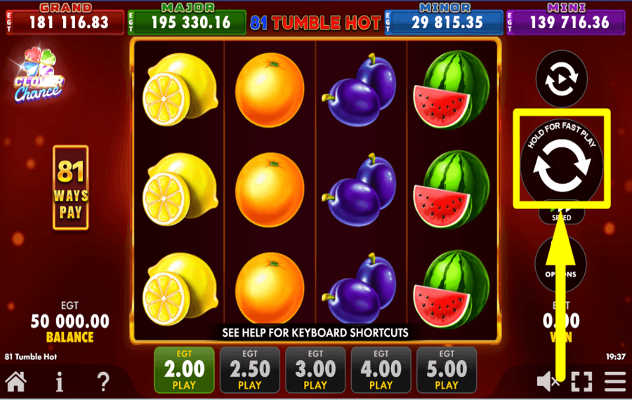 81 Tumble Hot Clover Chance APUESTA POR EL PREMIO.