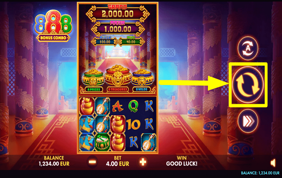 888 Bonus Combo SPIN FOR REWARDS.