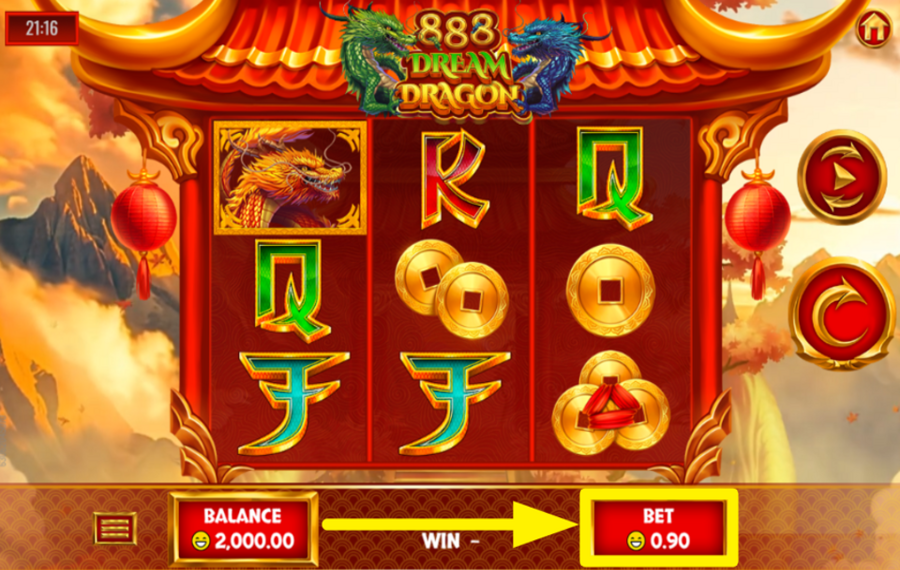 888 Dream Dragon SCEGLI LA PUNTATA TOTALE.