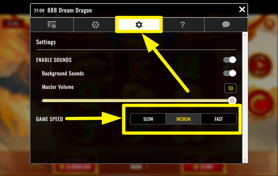 888 Dream Dragon AUMENTARE AL MASSIMO LA VELOCITÀ.