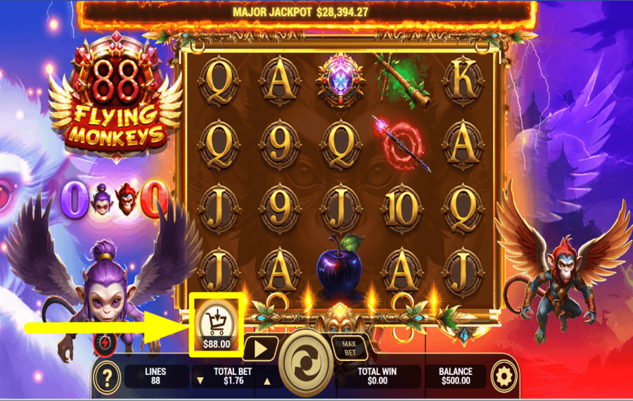 88 Flying Monkeys ERHALTEN SIE DEN BONUS.