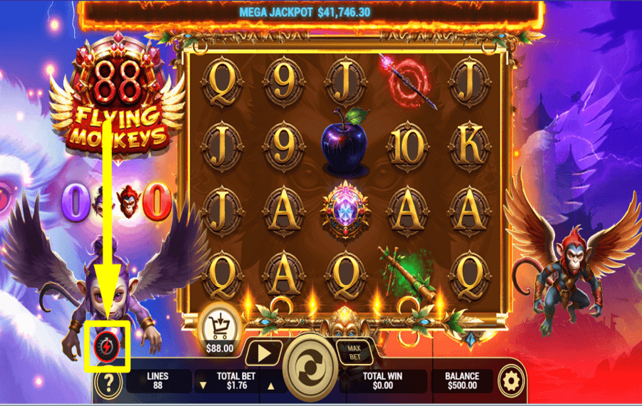 88 Flying Monkeys SCHNELLES SPIEL ZUWEISEN.