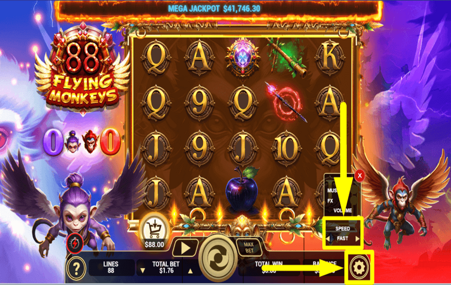 88 Flying Monkeys TURBO-MODUS AKTIVIEREN.