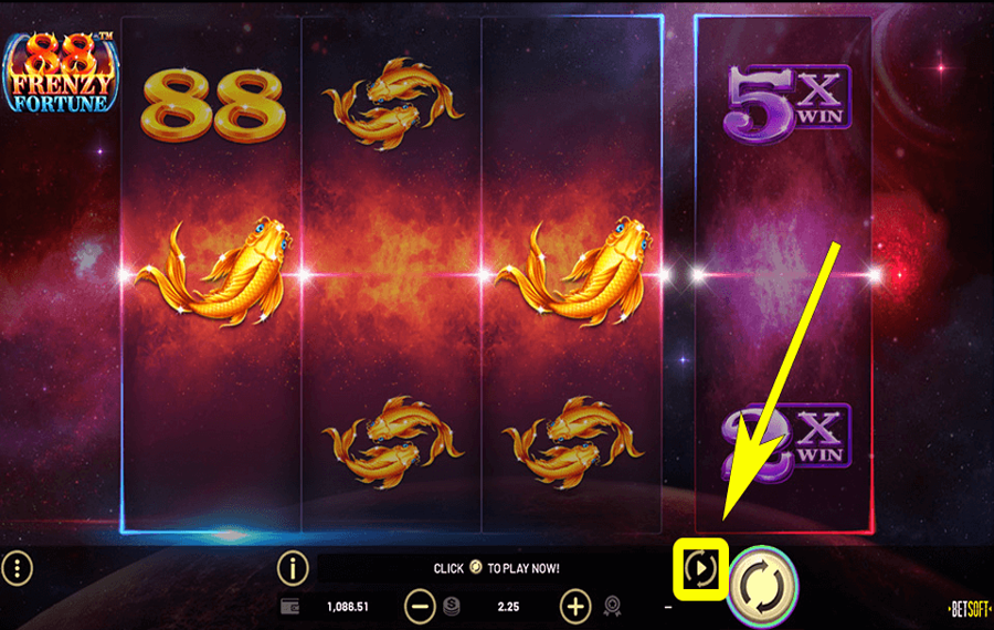 88 Frenzy Fortune Utilisation de la fonction facultative « Lecture automatique ».