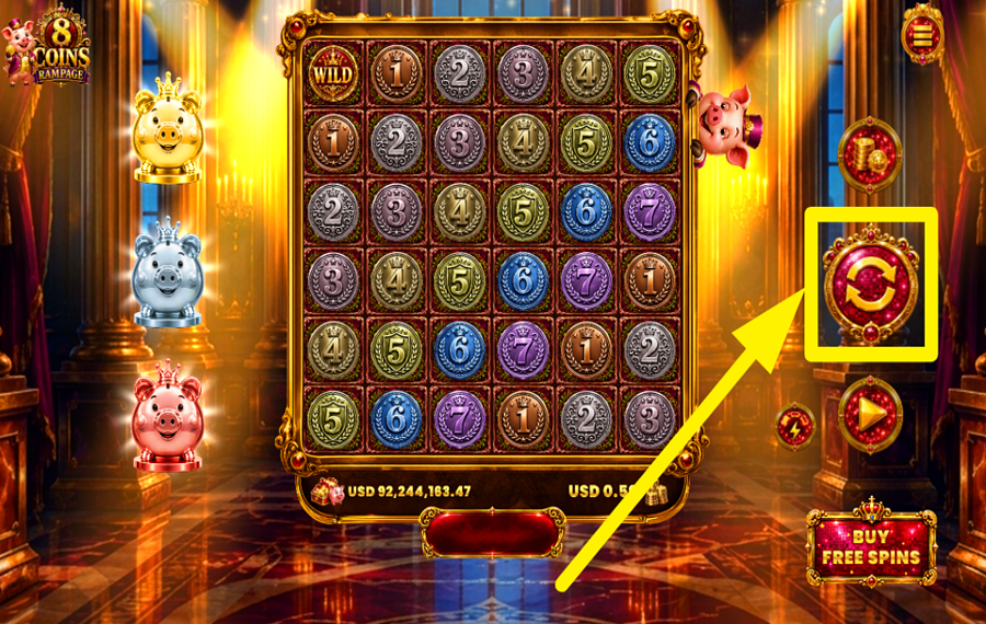 8 Coins Rampage スピンして勝利を掴もう！