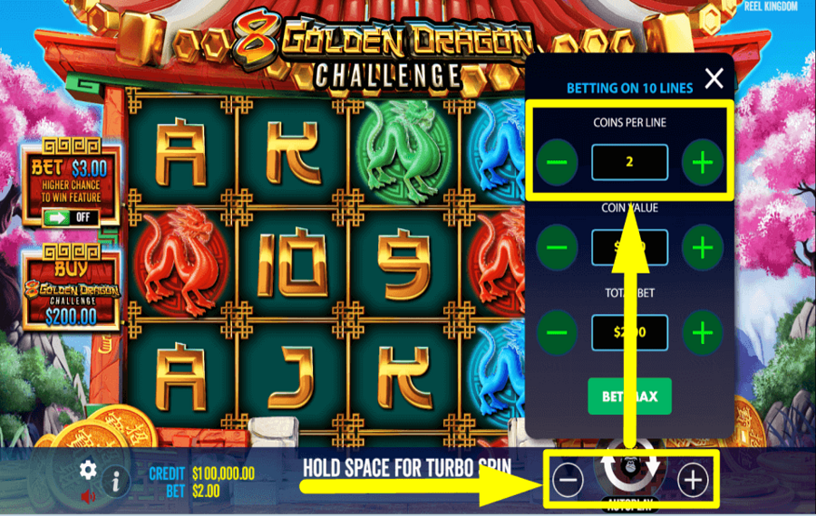 8 Golden Dragon Challenge COLOCA TUS MONEDAS.
