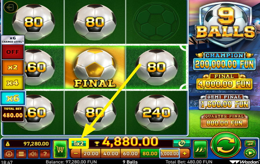 9 Balls TENTEZ VOTRE CHANCE!