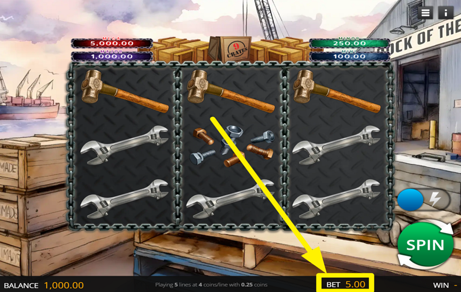 9 Crates WÄHLEN SIE IHRE WETTE.