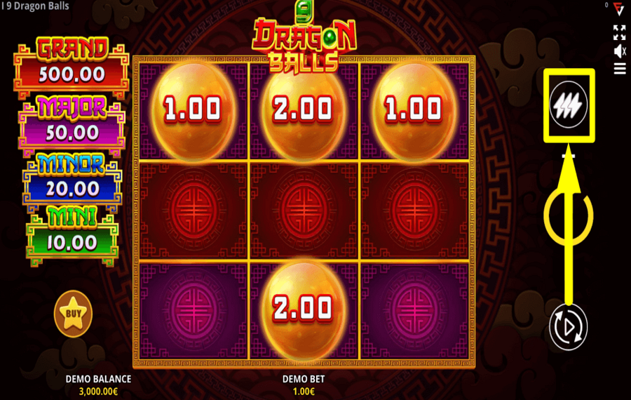 9 Dragon Balls Cash Up CHANGE SPIN SPEED.