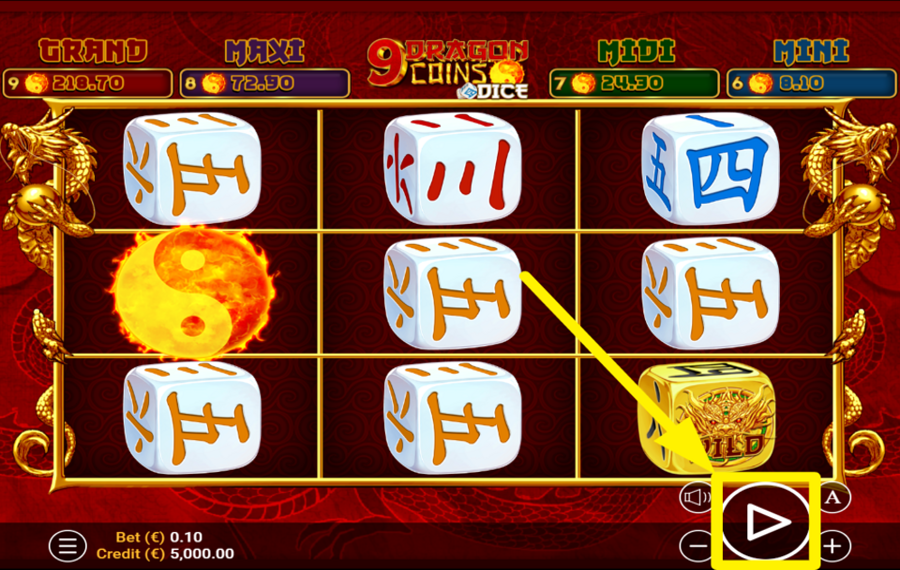 9 Dragons Coins Dice SPIN THE REELS.