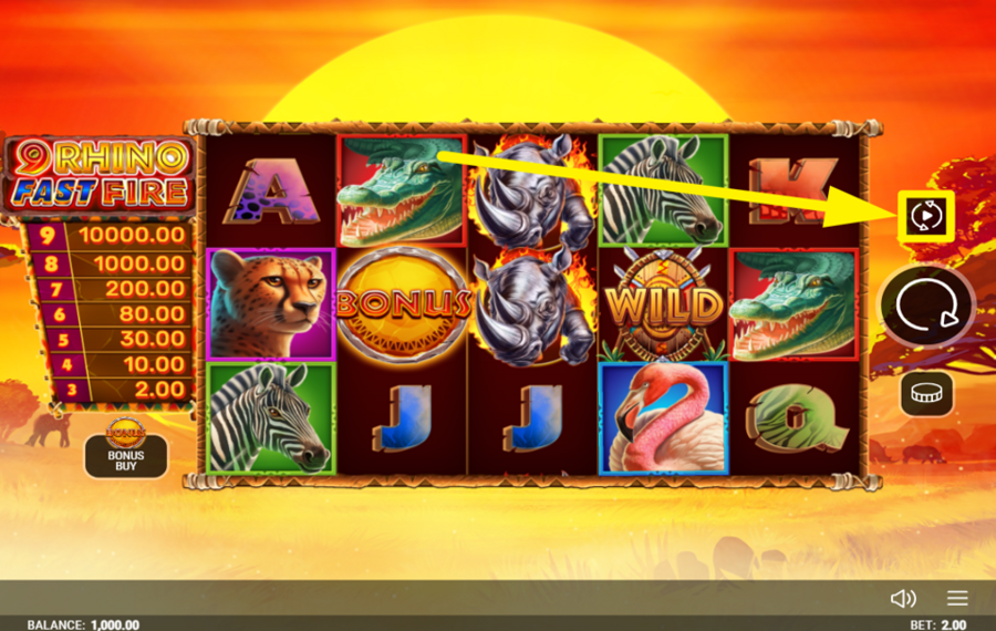 9 Rhino Fast Fire ИСПОЛЬЗУЙТЕ АВТОМАТИЗИРОВАННЫЕ ВРАЩЕНИЯ.