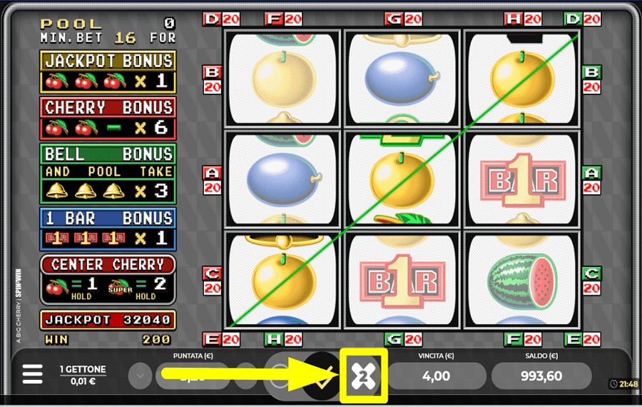 A Big Cherry CONSIDER GAMBLING.
