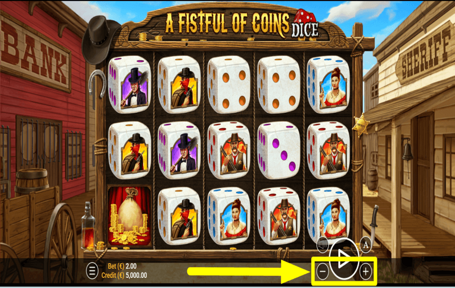 A Fistful of Coins Dice DECIDE YOUR WAGER.