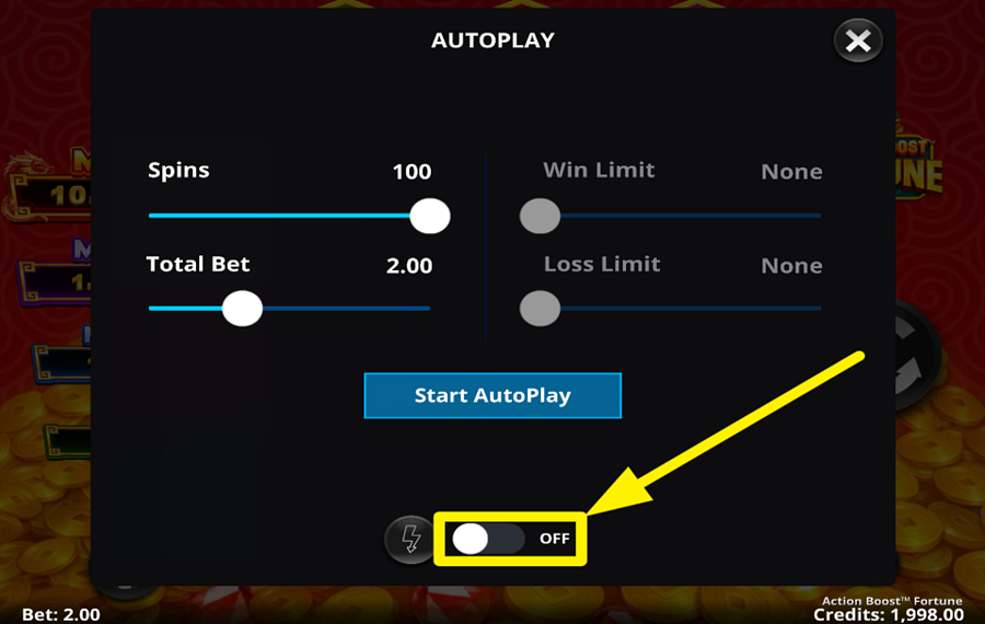 Action Boost Fortune CAMBIA LA VELOCIDAD.