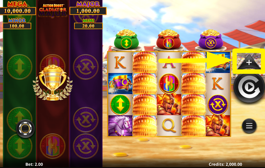 Action Boost Gladiator ACELERA EL JUEGO.